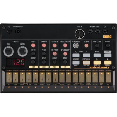 Korg volca beats, Synthesizer, Schwarz Korg volca beats, Synthesizer, Schwarz