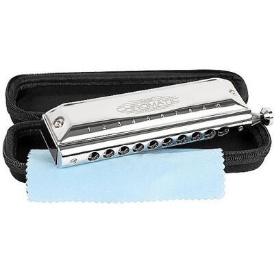 Cascha HH 2272 Chromatische Mundharmonika – 10 Löcher – 40 Töne – C4 bis F#6 (Mundharmonika, Chromatisch), Blasinstrumente, Silber Cascha HH 2272 Chromatische Mundharmonika – 10 Löcher – 40 Töne – C4 bis F#6 (Mundharmonika, Chromatisch), Blasinstrumente, Silber