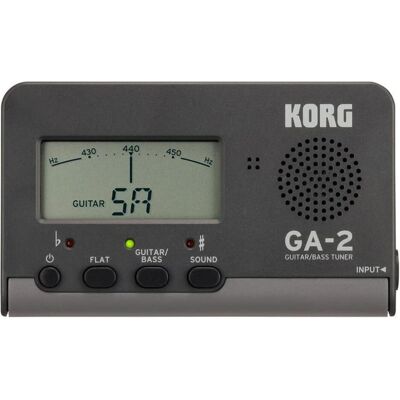 Korg GA-2 Guitar/ Bass Tuner, Stimmgerät, Schwarz Korg GA-2 Guitar/ Bass Tuner, Stimmgerät, Schwarz