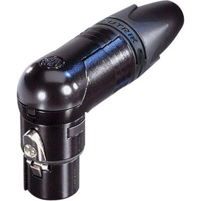 Neutrik RX Series NC3FRX-BAG, Audio Stecker, Schwarz Neutrik RX Series NC3FRX-BAG, Audio Stecker, Schwarz