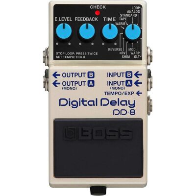 Roland Pedal DD-8 (Gitarre), Effektpedal, Weiss Roland Pedal DD-8 (Gitarre), Effektpedal, Weiss