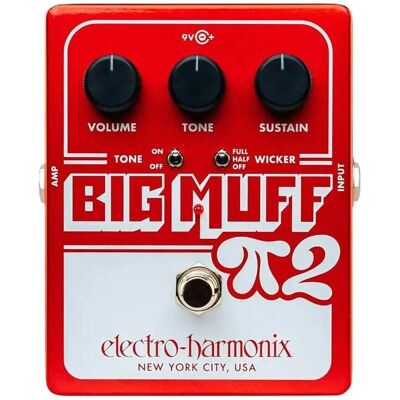 Electro-Harmonix Big Muff Pi 2 Tone Wicker (Gitarre), Effektpedal, Weiss Electro-Harmonix Big Muff Pi 2 Tone Wicker (Gitarre), Effektpedal, Weiss