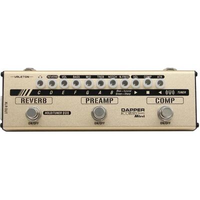Valeton Dapper Acoustic Mini, Effektgerät, Gold Valeton Dapper Acoustic Mini, Effektgerät, Gold
