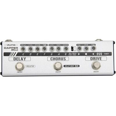 Valeton Dapper Mini (Bass, E-Gitarre, Gitarre), Effektpedal, Weiss Valeton Dapper Mini (Bass, E-Gitarre, Gitarre), Effektpedal, Weiss
