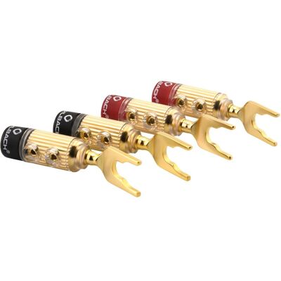 Oehlbach Fusion Lug, Audio Stecker, Gold, Rot, Schwarz Oehlbach Fusion Lug, Audio Stecker, Gold, Rot, Schwarz