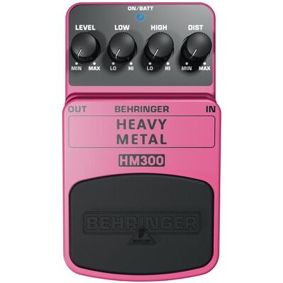 Behringer HM300 (Gitarre), Effektpedal, Rot, Pink Behringer HM300 (Gitarre), Effektpedal, Rot, Pink
