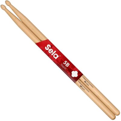 Sela Profi-Schlagzeugstöcke 5B Ahorn, Drumsticks + Schlägel, Braun Sela Profi-Schlagzeugstöcke 5B Ahorn, Drumsticks + Schlägel, Braun