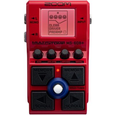 Zoom MS-60B+ (Bass, Gitarre), Effektpedal, Rot Zoom MS-60B+ (Bass, Gitarre), Effektpedal, Rot