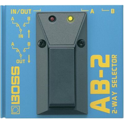 Boss (Electronics) Fussschalter A/B-Wahlschalter (Gitarre), Effektpedal, Blau Boss (Electronics) Fussschalter A/B-Wahlschalter (Gitarre), Effektpedal, Blau