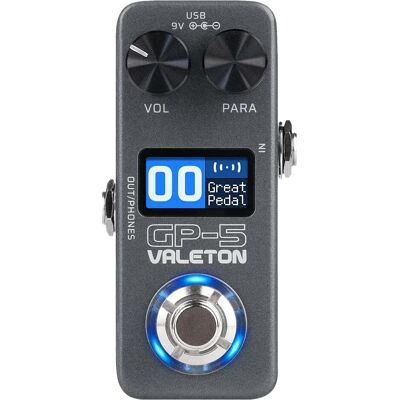 Valeton GP-5 (Bass, Gitarre), Effektpedal, Grau, Schwarz Valeton GP-5 (Bass, Gitarre), Effektpedal, Grau, Schwarz