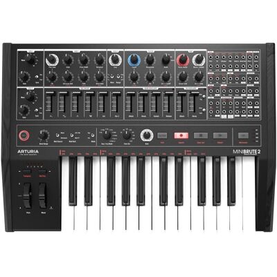 Arturia MiniBrute 2 Noir Edition, Synthesizer, Schwarz, Weiss Arturia MiniBrute 2 Noir Edition, Synthesizer, Schwarz, Weiss