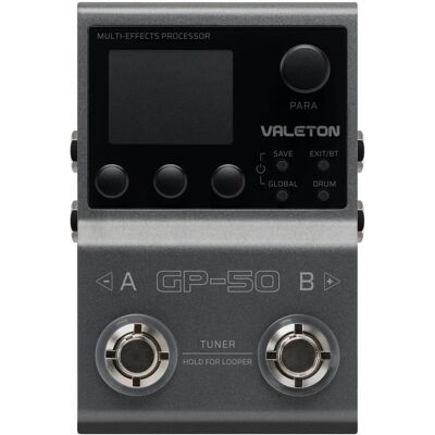 Valeton GP-50 (Gitarre), Effektpedal, Grau, Schwarz Valeton GP-50 (Gitarre), Effektpedal, Grau, Schwarz