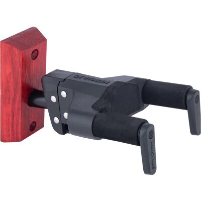 Hercules GSP38WBR PLUS Gitarrenwandhalter mit Holzplatte rot, kurz (Banjo, Gitarre, Mandolin, Ukulele), Instrumentenständer + Halter, Rot Hercules GSP38WBR PLUS Gitarrenwandhalter mit Holzplatte rot, kurz (Banjo, Gitarre, Mandolin, Ukulele), Instrumentenständer + Halter, Rot