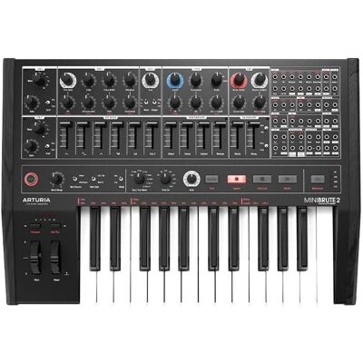 Arturia MiniBrute 2 Noir Edition, Synthesizer, Schwarz, Weiss Arturia MiniBrute 2 Noir Edition, Synthesizer, Schwarz, Weiss
