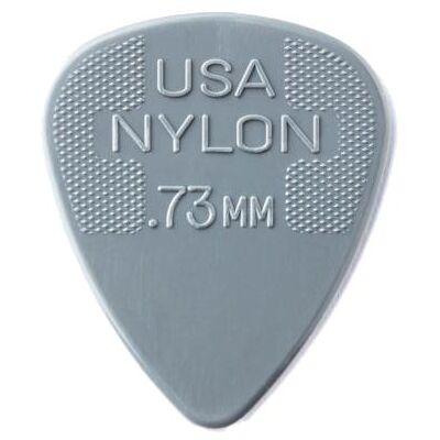Dunlop Plectren Nylon 073,Nachfüllbag/72 (72x, 0.73 mm), Plektrum, Grau Dunlop Plectren Nylon 073,Nachfüllbag/72 (72x, 0.73 mm), Plektrum, Grau