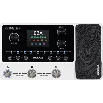 Mooer GE150 Plus Multi-Effektpedal (Gitarre), Effektpedal, Weiss, Schwarz Mooer GE150 Plus Multi-Effektpedal (Gitarre), Effektpedal, Weiss, Schwarz