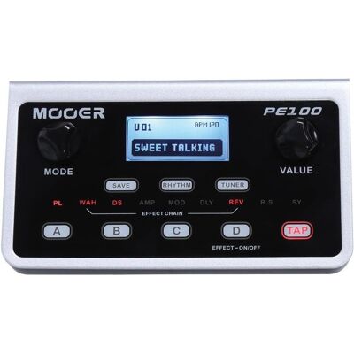 Mooer PE100 multi-effect processor (Bass, E-Gitarre, Gitarre), Effektpedal, Schwarz Mooer PE100 multi-effect processor (Bass, E-Gitarre, Gitarre), Effektpedal, Schwarz