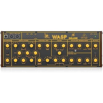 Behringer WASP DELUXE Syntezator analogowy, Synthesizer, Schwarz Behringer WASP DELUXE Syntezator analogowy, Synthesizer, Schwarz