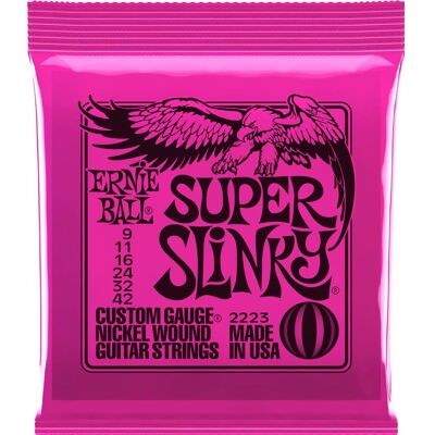 Ernie Ball Super Slinky (6x, E-Gitarre, 0.04"), Saiten Ernie Ball Super Slinky (6x, E-Gitarre, 0.04"), Saiten
