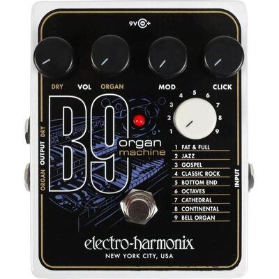 Electro-Harmonix B9 (E-Gitarre, Keyboard), Effektpedal, Schwarz, Weiss Electro-Harmonix B9 (E-Gitarre, Keyboard), Effektpedal, Schwarz, Weiss