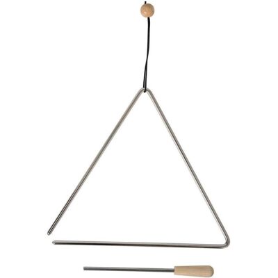 Gewa 827525 Dreieck – 25 cm – legierter Stahl – silber – mit Schläger und Kordelzug (Perkussion), Perkussion, Silber Gewa 827525 Dreieck – 25 cm – legierter Stahl – silber – mit Schläger und Kordelzug (Perkussion), Perkussion, Silber