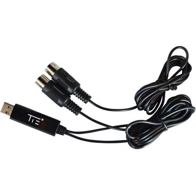 TIE Studio MIDI 1i1o (USB), Audio Interface, Schwarz TIE Studio MIDI 1i1o (USB), Audio Interface, Schwarz
