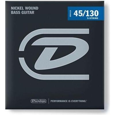 Dunlop Stainless Steel Bass, 45-130 5-string, Saiten Dunlop Stainless Steel Bass, 45-130 5-string, Saiten