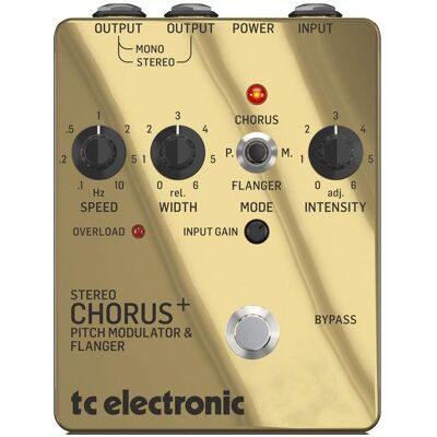 TC Electronic SCF Gold Chorus/Flanger SE (Gitarre), Effektpedal, Gold TC Electronic SCF Gold Chorus/Flanger SE (Gitarre), Effektpedal, Gold