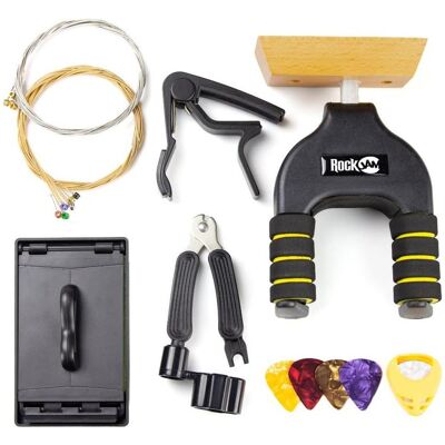 PDT RockJam Guitar Accessory Super Kit, Zubehör Instrumente PDT RockJam Guitar Accessory Super Kit, Zubehör Instrumente