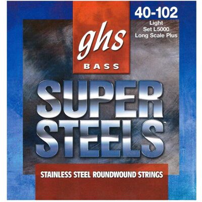 GHS Super Steels L5000 Basssaiten (4x, Bass, Gitarre), Saiten GHS Super Steels L5000 Basssaiten (4x, Bass, Gitarre), Saiten