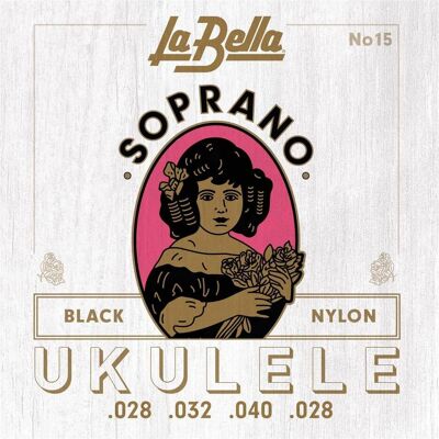 La Bella SET 15 (4x, Ukulele, 0.04"), Saiten La Bella SET 15 (4x, Ukulele, 0.04"), Saiten