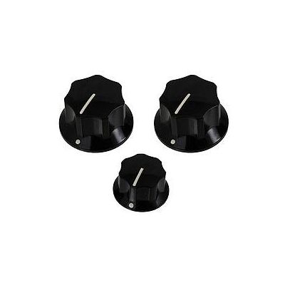 AllParts AP PK 0174-023 J-Bass Knopf Set schwarz (Knopf), Zubehör Instrumente, Schwarz AllParts AP PK 0174-023 J-Bass Knopf Set schwarz (Knopf), Zubehör Instrumente, Schwarz