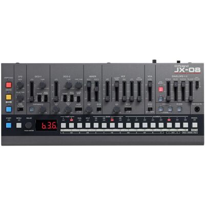 Roland JX-08 Sound Module, Synthesizer, Schwarz, Grau Roland JX-08 Sound Module, Synthesizer, Schwarz, Grau