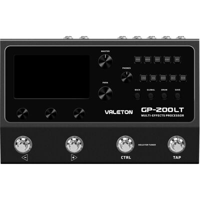 Valeton GP-200LT (Bass, Gitarre), Effektpedal, Schwarz, Grau Valeton GP-200LT (Bass, Gitarre), Effektpedal, Schwarz, Grau