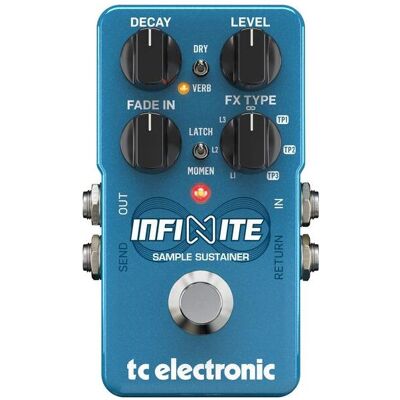 TC Electronic INFINITE SAMPLE SUSTAINER Efekt typu Sustainer (Gitarre), Effektpedal, Blau TC Electronic INFINITE SAMPLE SUSTAINER Efekt typu Sustainer (Gitarre), Effektpedal, Blau