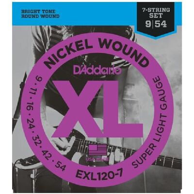 D'Addario EXL120-7 (7x, E-Gitarre, 0.05"), Saiten D'Addario EXL120-7 (7x, E-Gitarre, 0.05"), Saiten