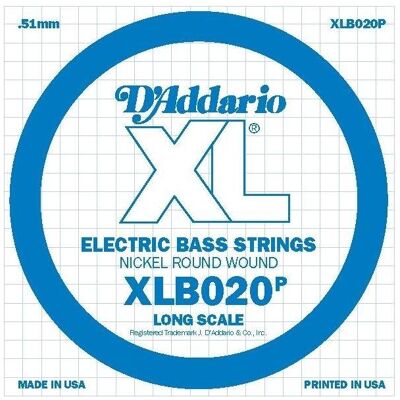 D'Addario Xlb020p (1x, E-Bass, 0.02"), Saiten D'Addario Xlb020p (1x, E-Bass, 0.02"), Saiten