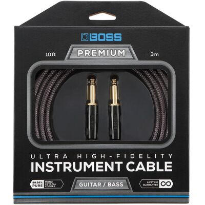 Boss (Electronics) BIC-P10 Premium instrumentkabel recht-recht 3 meter (3 m), Audiokabel Boss (Electronics) BIC-P10 Premium instrumentkabel recht-recht 3 meter (3 m), Audiokabel