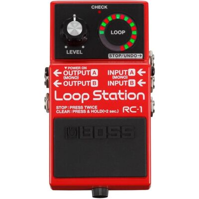 Boss (Electronics) Loop Station RC-1 (Gitarre), Effektpedal, Rot Boss (Electronics) Loop Station RC-1 (Gitarre), Effektpedal, Rot