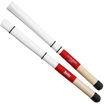 Sela SE036 Cajon Brush mit 250 Nylon-Fasern (Cajon), Drumsticks + Schlägel, Rot, Weiss Sela SE036 Cajon Brush mit 250 Nylon-Fasern (Cajon), Drumsticks + Schlägel, Rot, Weiss