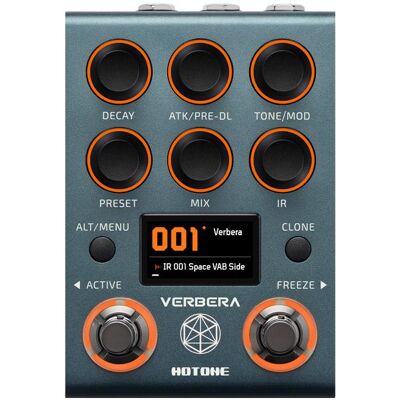 Hotone Verbera (Gitarre), Effektpedal, Schwarz Hotone Verbera (Gitarre), Effektpedal, Schwarz