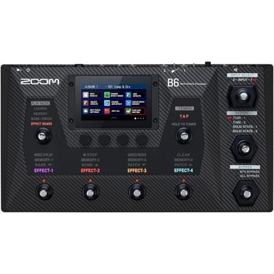 Zoom B6 Multi-Effects Processor for Bass (Bass, E-Bass, Kontrabass), Effektpedal Zoom B6 Multi-Effects Processor for Bass (Bass, E-Bass, Kontrabass), Effektpedal