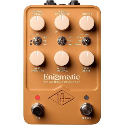 Universal Audio UA UAFX Enigmatic '82 Overdrive Special Amp - Efekt Gitarowy (Gitarre), Effektpedal, Bronze Universal Audio UA UAFX Enigmatic '82 Overdrive Special Amp - Efekt Gitarowy (Gitarre), Effektpedal, Bronze