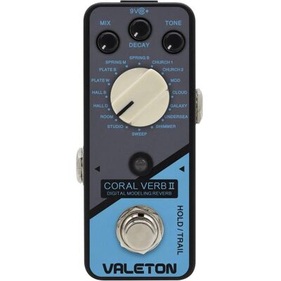 Valeton - Coral Verb II Barcode: 6959473980293 (Gitarre), Effektpedal, Schwarz Valeton - Coral Verb II Barcode: 6959473980293 (Gitarre), Effektpedal, Schwarz