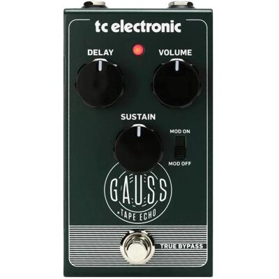 TC Electronic Gauss Tape Echo - Gitarreneffekt (Gitarre), Effektpedal, Grün TC Electronic Gauss Tape Echo - Gitarreneffekt (Gitarre), Effektpedal, Grün
