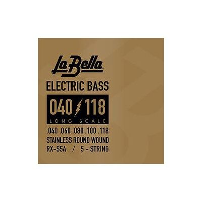 La Bella Bass RX-S5A St. Steel 040/118 (Bass), Saiten La Bella Bass RX-S5A St. Steel 040/118 (Bass), Saiten