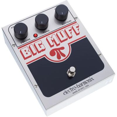 Electro-Harmonix Big Muff Pi (Gitarre), Effektpedal, Silber, Schwarz Electro-Harmonix Big Muff Pi (Gitarre), Effektpedal, Silber, Schwarz