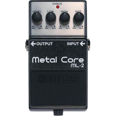 Boss (Electronics) ML-2 Metal Core -pedaali (Gitarre), Effektpedal, Grau, Schwarz Boss (Electronics) ML-2 Metal Core -pedaali (Gitarre), Effektpedal, Grau, Schwarz