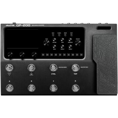 Valeton GP-200 (Bass, Diverse, Gitarre), Effektpedal, Schwarz Valeton GP-200 (Bass, Diverse, Gitarre), Effektpedal, Schwarz