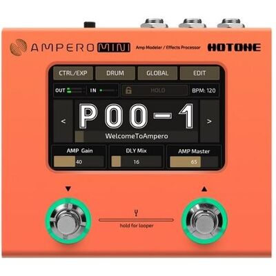 Hotone Ampero Mini (Gitarre), Effektpedal, Orange Hotone Ampero Mini (Gitarre), Effektpedal, Orange